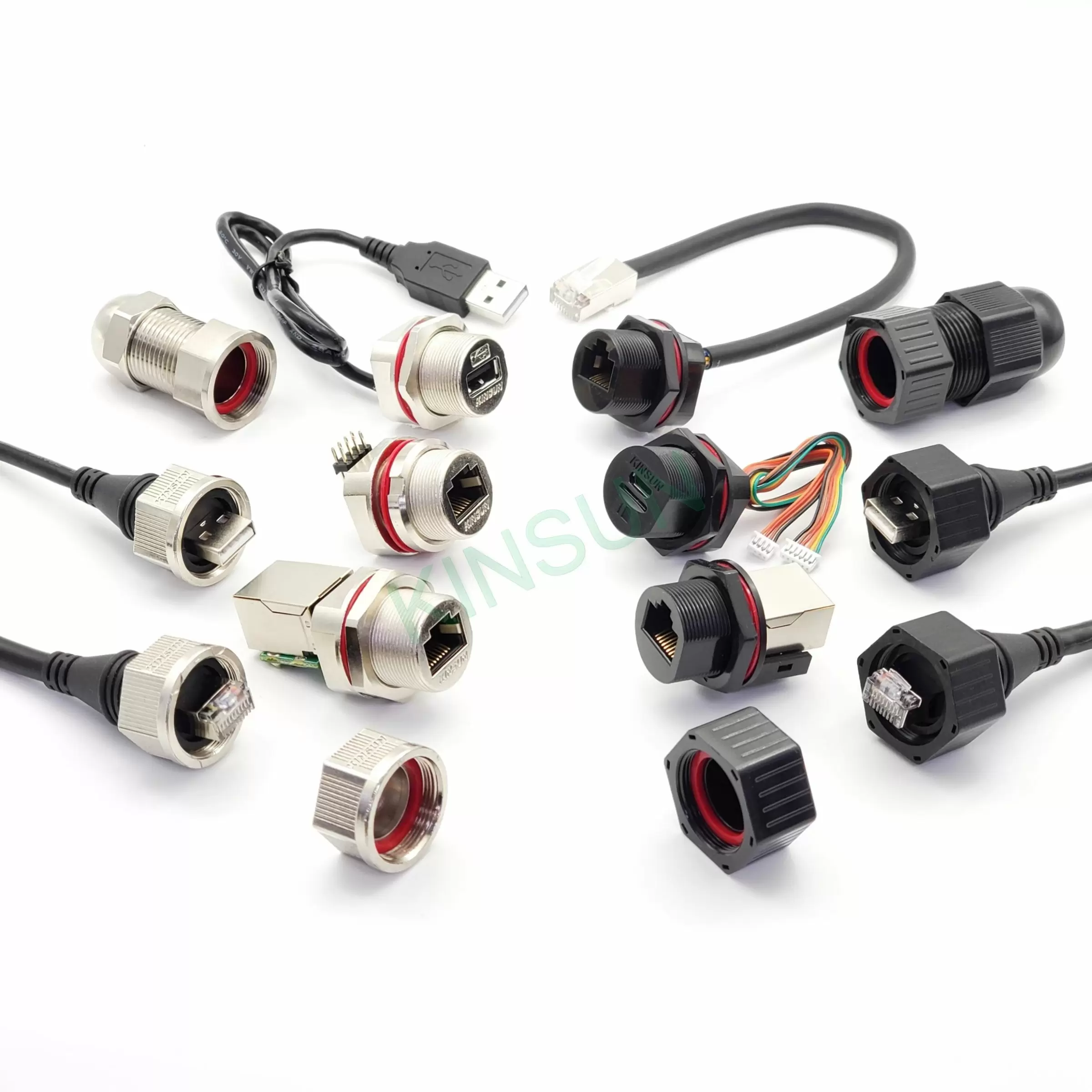 Waterproof RJ Jacks and USB connectors
